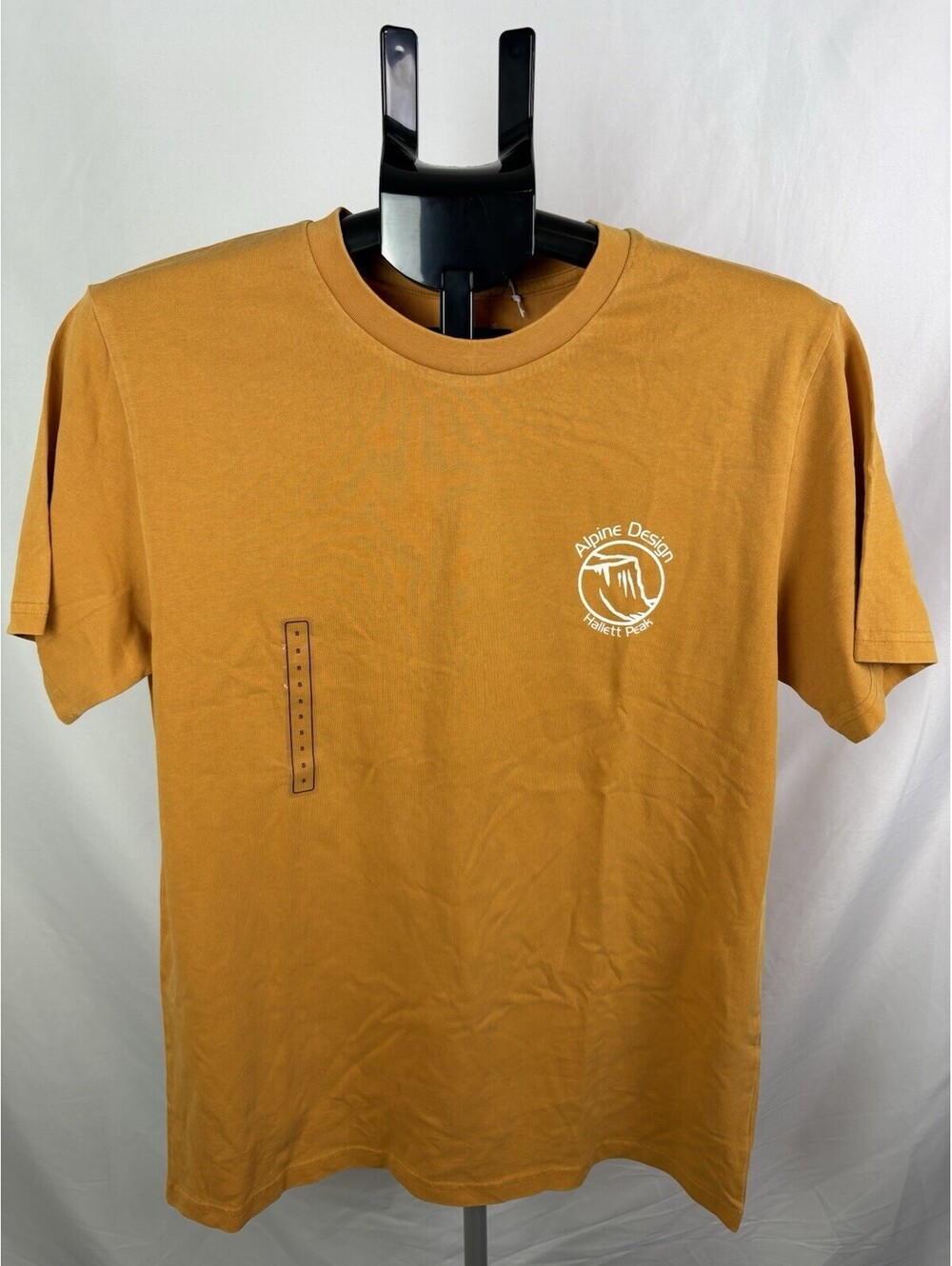 Alpine Design Mens AD Hike Short Sleeve Graphic Tee Size S  Golden (Item 432)